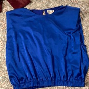 TCEC NWOT royal blue top